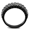 WildKlass Stainless Steel Ring IP Women AAA Grade CZ Clear-WildKlass Jewelry