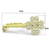 WildKlass Stainless Steel Ring IP Gold Women AAA Grade CZ Champagne-WildKlass Jewelry