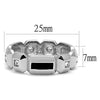 WildKlass Stainless Steel Ring High Polished Men Top Grade Crystal Clear-WildKlass Jewelry