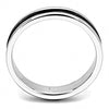 WildKlass Stainless Steel Ring Two-Tone IP Black Women-WildKlass Jewelry