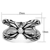 WildKlass Stainless Steel Ring High Polished (no Plating) Men Epoxy Jet-WildKlass Jewelry