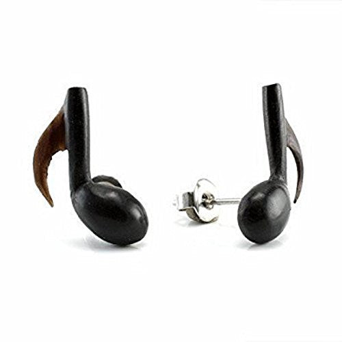 WildKlass Eight Note Makerpin Earring Studs-WildKlass Jewelry
