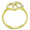 WildKlass Stainless Steel Ring IP Gold Women AAA Grade CZ Clear-WildKlass Jewelry
