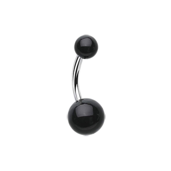 Basic Acrylic Ball Belly WildKlass Button Ring-WildKlass Jewelry