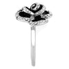 WildKlass Stainless Steel Ring No Plating Women Top Grade Crystal Clear-WildKlass Jewelry