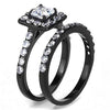 WildKlass Stainless Steel Ring IP Women AAA Grade CZ Clear-WildKlass Jewelry