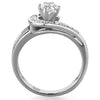 WildKlass Stainless Steel Ring High Polished (no Plating) Women AAA Grade CZ Clear-WildKlass Jewelry