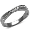 WildKlass Stainless Steel Ring High Polished Women Top Grade Crystal Clear-WildKlass Jewelry