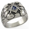 WildKlass Stainless Steel Mason Ring High Polished Men-WildKlass Jewelry