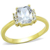 WildKlass Stainless Steel Ring IP Gold Women AAA Grade CZ Clear-WildKlass Jewelry