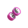 Ying Yang Retro UV Acrylic Fake WildKlass Plug-WildKlass Jewelry