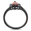 WildKlass Stainless Steel Ring IP Women AAA Grade CZ Garnet-WildKlass Jewelry