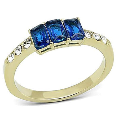 WildKlass Stainless Steel Ring IP Gold Women Synthetic Montana-WildKlass Jewelry