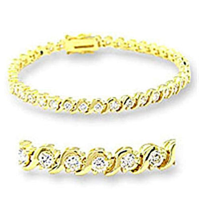 WildKlass Classic Bracelet Gold Women AAA Grade CZ Clear-WildKlass Jewelry