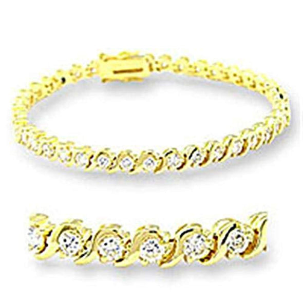WildKlass Classic Bracelet Gold Women AAA Grade CZ Clear-WildKlass Jewelry
