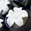 Natural Organic Buffalo Bone & Horn Flower Blossom Tunnel WildKlass Plug-WildKlass Jewelry