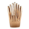 WildKlass Stainless Steel Minimalists Ring IP Rose Gold Women-WildKlass Jewelry