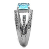 WildKlass Stainless Steel Ring No Plating Women Synthetic Sea Blue-WildKlass Jewelry