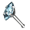 Marquise CZ Top 316L Surgical Steel WildKlass Nose Bone Stud Rings-WildKlass Jewelry