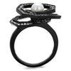WildKlass Stainless Steel Ring IP Women Synthetic White-WildKlass Jewelry