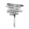 WildKlass Stainless Steel Ring High Polished Women Top Grade Crystal Clear-WildKlass Jewelry