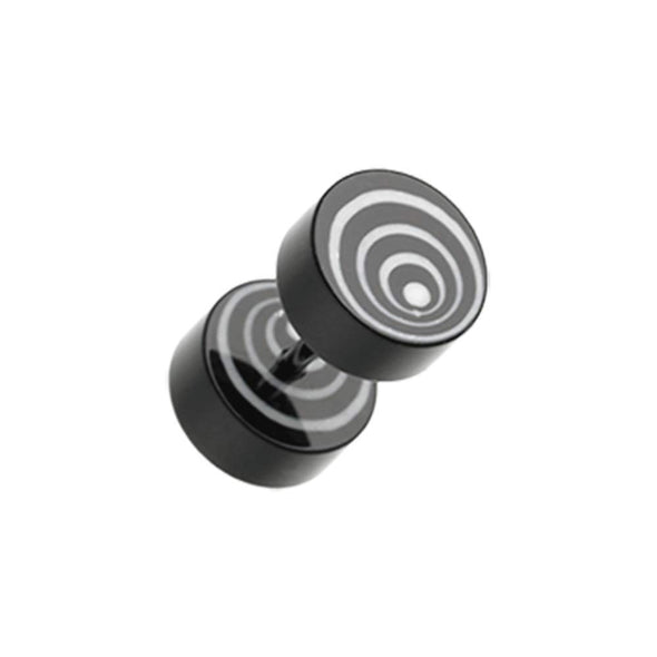 Swirl Circles Solid Acrylic Fake WildKlass Plug-WildKlass Jewelry