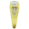 WildKlass Stainless Steel Pave Ring IP Gold Women AAA Grade CZ Clear-WildKlass Jewelry