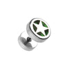 Star Marble Inlay Steel Fake WildKlass Plug-WildKlass Jewelry