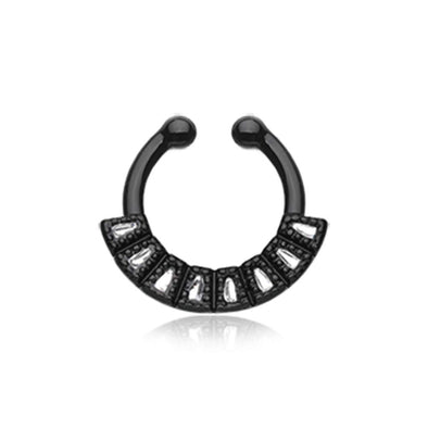 Colorline Sabre Arc WildKlass Fake Septum Clip-On Ring-WildKlass Jewelry
