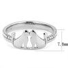 WildKlass Stainless Steel Ring No Plating Women AAA Grade CZ Clear-WildKlass Jewelry