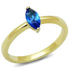 WildKlass Stainless Steel Ring IP Gold Women Synthetic Montana-WildKlass Jewelry