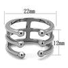 WildKlass Stainless Steel Ring High Polished Women-WildKlass Jewelry