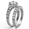 WildKlass Stainless Steel Western Ring High Polished (no Plating) Women AAA Grade CZ Clear-WildKlass Jewelry