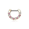 Golden Opal Paradigm WildKlass Septum Clicker-WildKlass Jewelry