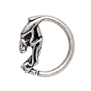 316L Stainless Steel Annealed Devil's Face WildKlass Circular Ring-WildKlass Jewelry