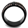 WildKlass Stainless Steel Ring IP Women Top Grade Crystal Light Amethyst-WildKlass Jewelry