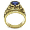 WildKlass Stainless Steel Air Force Ring IP Gold Men Synthetic Montana-WildKlass Jewelry