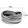 WildKlass Stainless Steel Ring High Polished Women-WildKlass Jewelry
