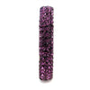 WildKlass Stainless Steel Ring High Polished Women Top Grade Crystal Amethyst-WildKlass Jewelry