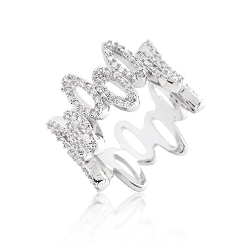 WildKlass Cubic Zirconia Oval Fashion Ring-WildKlass Jewelry