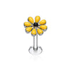 Spring Blossom Flower Top WildKlass Steel Labret-WildKlass Jewelry