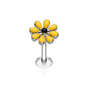 Spring Blossom Flower Top WildKlass Steel Labret-WildKlass Jewelry