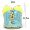 WildKlass Stainless Steel Ring IP Gold Women Epoxy Multi Color-WildKlass Jewelry