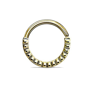 WildKlass Grooved Half Circle Bendable Nose Septum and Ear Cartilage Hoops-WildKlass Jewelry