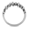 WildKlass Stainless Steel Ring High Polished Women Top Grade Crystal Clear-WildKlass Jewelry