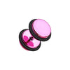 Iridescent Metallic Coat Acrylic WildKlass Fake Plug with O-Rings-WildKlass Jewelry