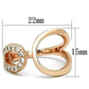 WildKlass Stainless Steel Ring IP Rose Gold Women AAA Grade CZ Clear-WildKlass Jewelry