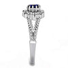WildKlass Stainless Steel Ring High Polished Women Synthetic Montana-WildKlass Jewelry