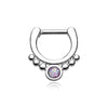 Classic Opal Grandiose WildKlass Septum Clicker-WildKlass Jewelry