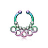 Colorline Aureole Gemina Sparkle WildKlass Fake Septum Clip-On Ring-WildKlass Jewelry
